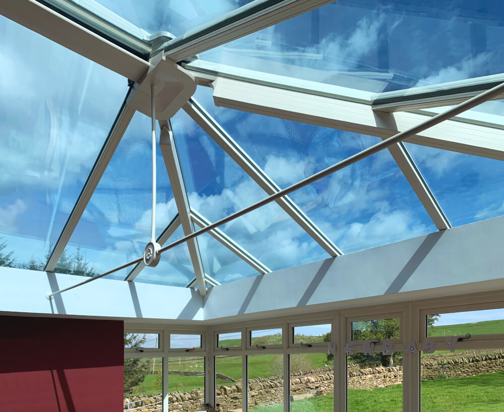Ultraframe glazed conservatory roof 