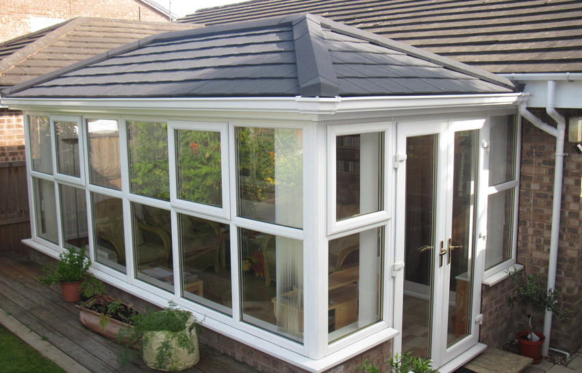 SupaLite conservatory roof with Extralite tiles 