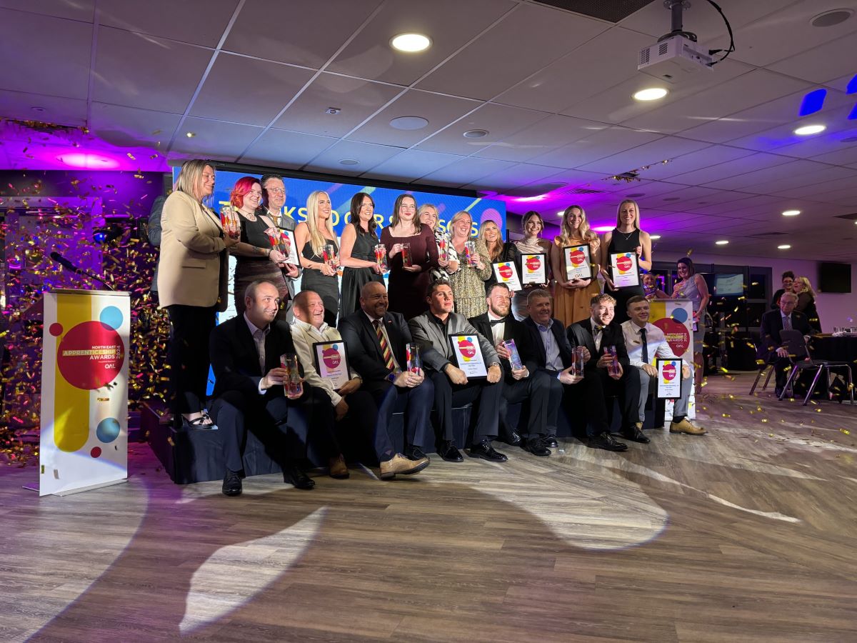 Tyneside Home Improvements group photo 2024 North East Apprenticeship Awards