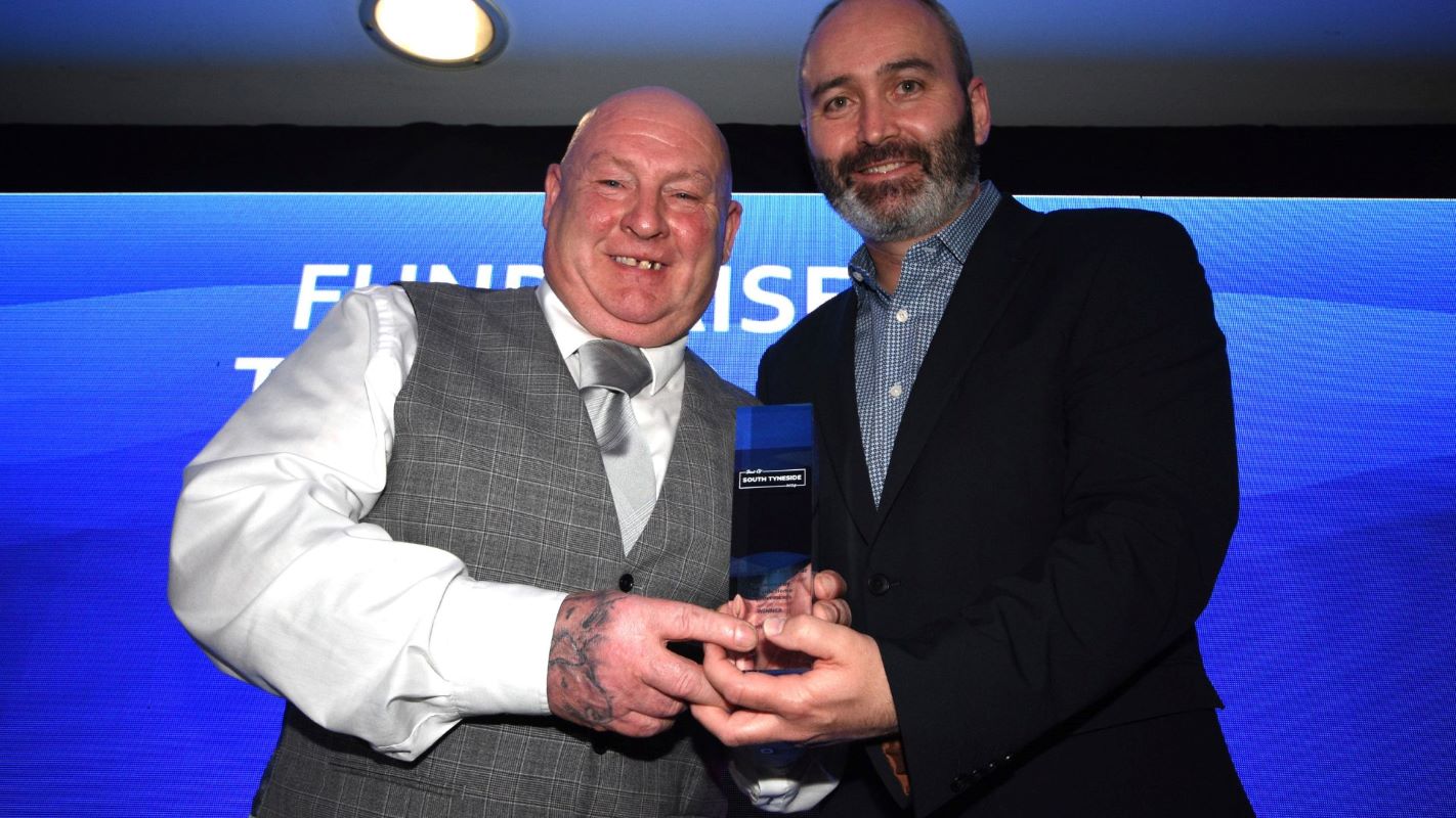 Tyneside Home Improvement's Chris Green at a fundraiser at Best of South Tyneside