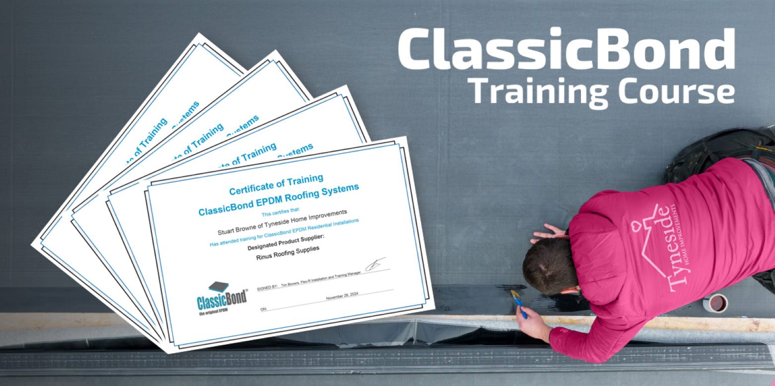 graphic showing ClassicBond training course for Tyneside Home Improvements