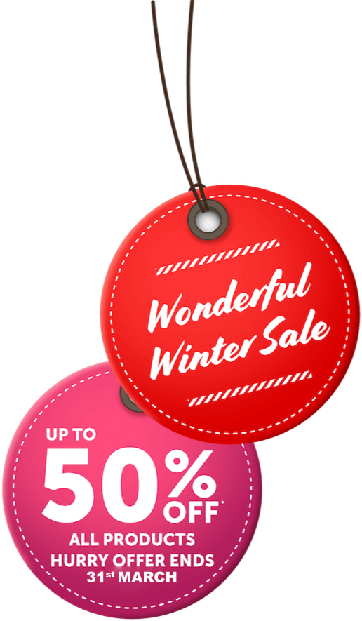 Up to 50% off all products